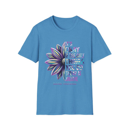 "It’s Okay If All You Did Today Was Breathe" Unisex Comfort Tee – Suicide Awareness Month Shirt