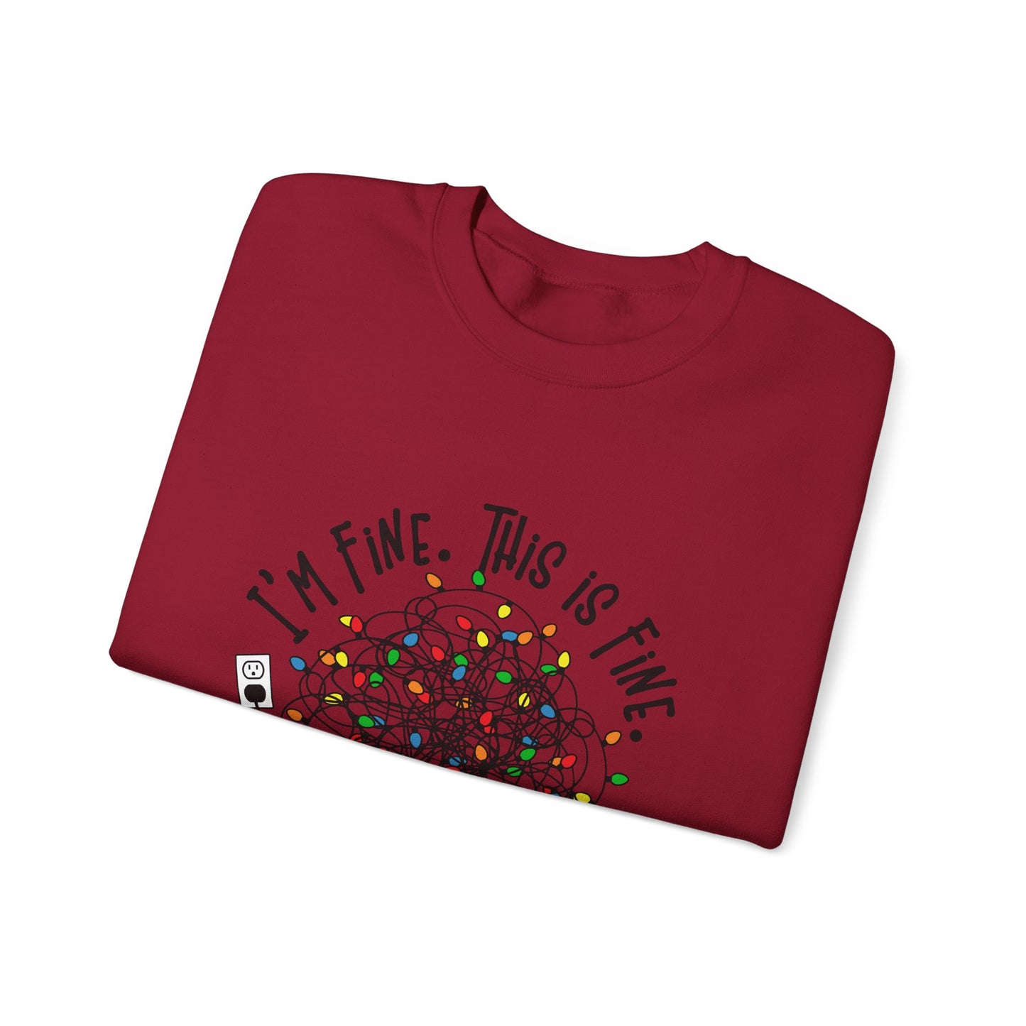 CMS - I'm Fine. This is Fine. Totally Fine | Heavy Blend™ Crewneck Sweatshirt