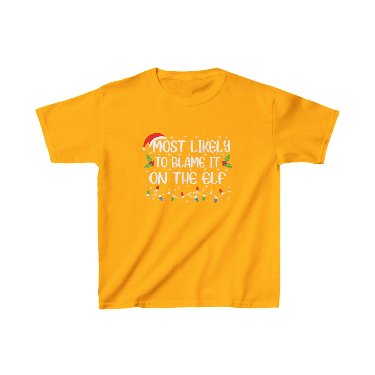 CMS - Most Likely To...Blame It On The Elf | Kids Heavy Cotton™ Tee