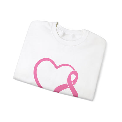 BCA - Pink Ribbon Heart | Unisex Heavy Blend™ Crewneck Sweatshirt