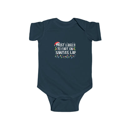 CMS - Most Likely To...Fart On Santa's Lap | Infant Fine Jersey Bodysuit