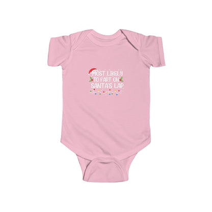 CMS - Most Likely To...Fart On Santa's Lap | Infant Fine Jersey Bodysuit