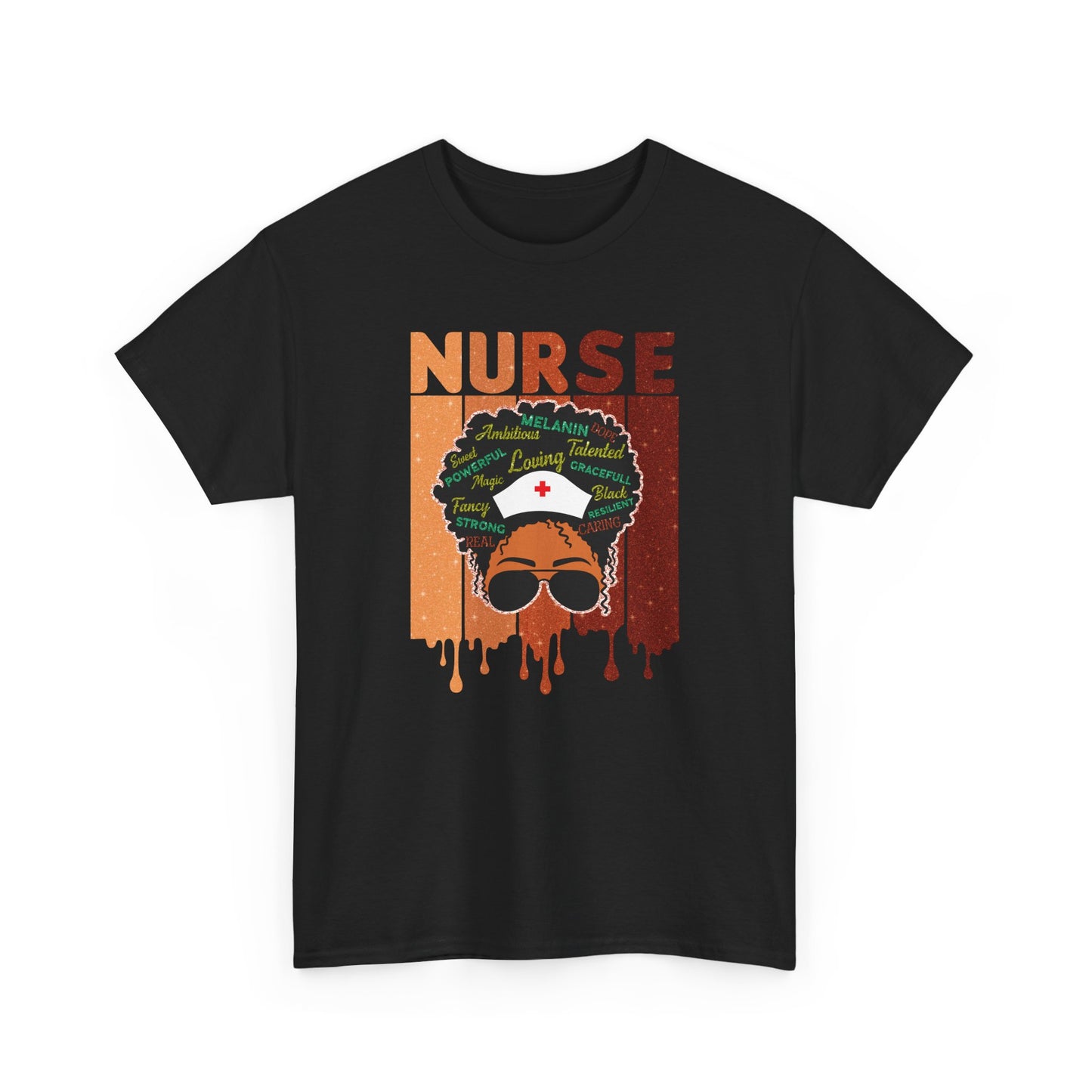 BADED - Melanated Nurse | Unisex Heavy Cotton Tee