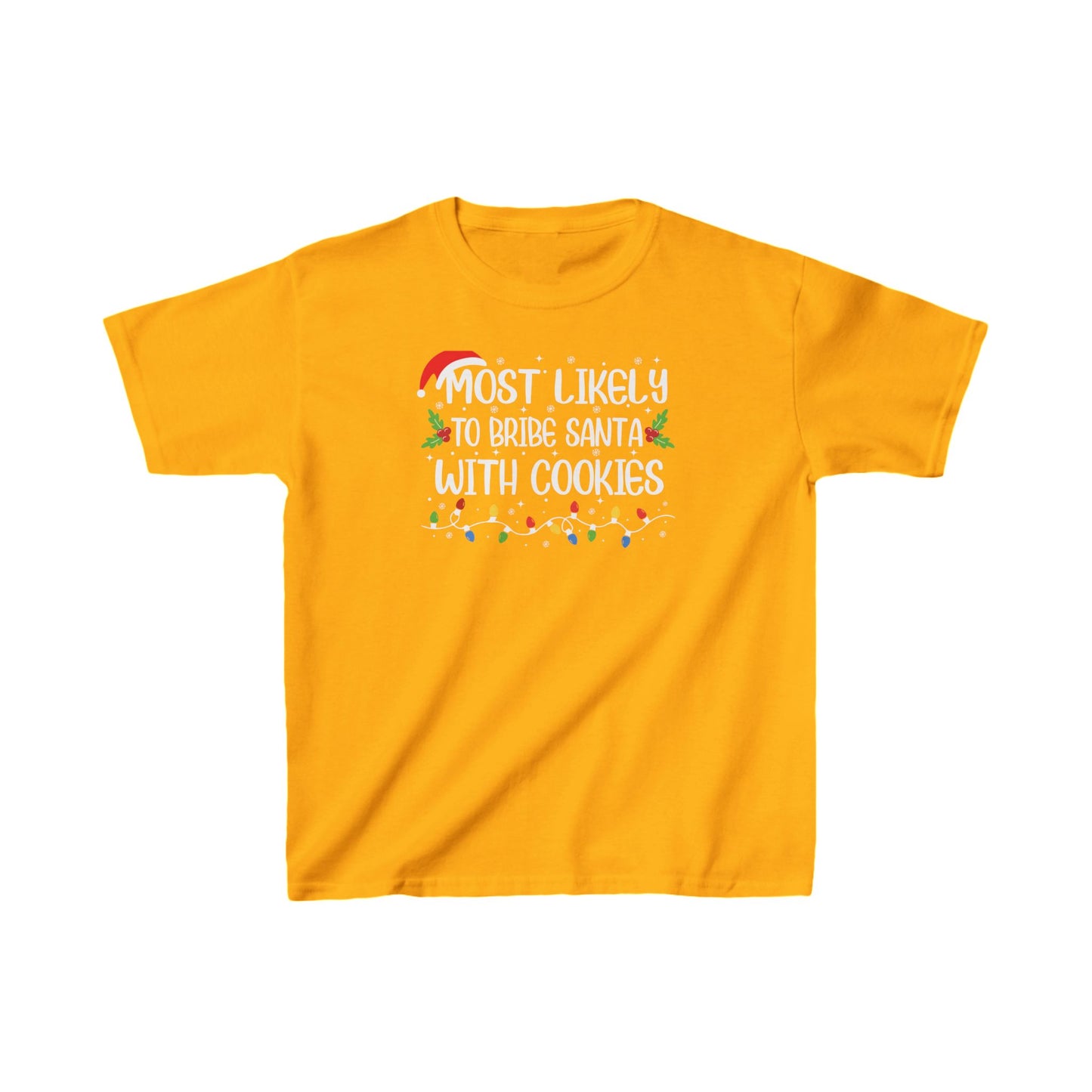 CMS - Most Likely To...Bribe Santa With Cookies | Kids Heavy Cotton™ Tee