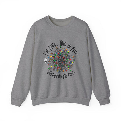 CMS - I'm Fine...Totally Fine | Heavy Blend™ Crewneck Sweatshirt