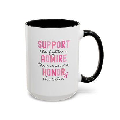 BCA - Support, Admire, Honor | Accent Coffee Mug Black/Gold (11, 15oz)