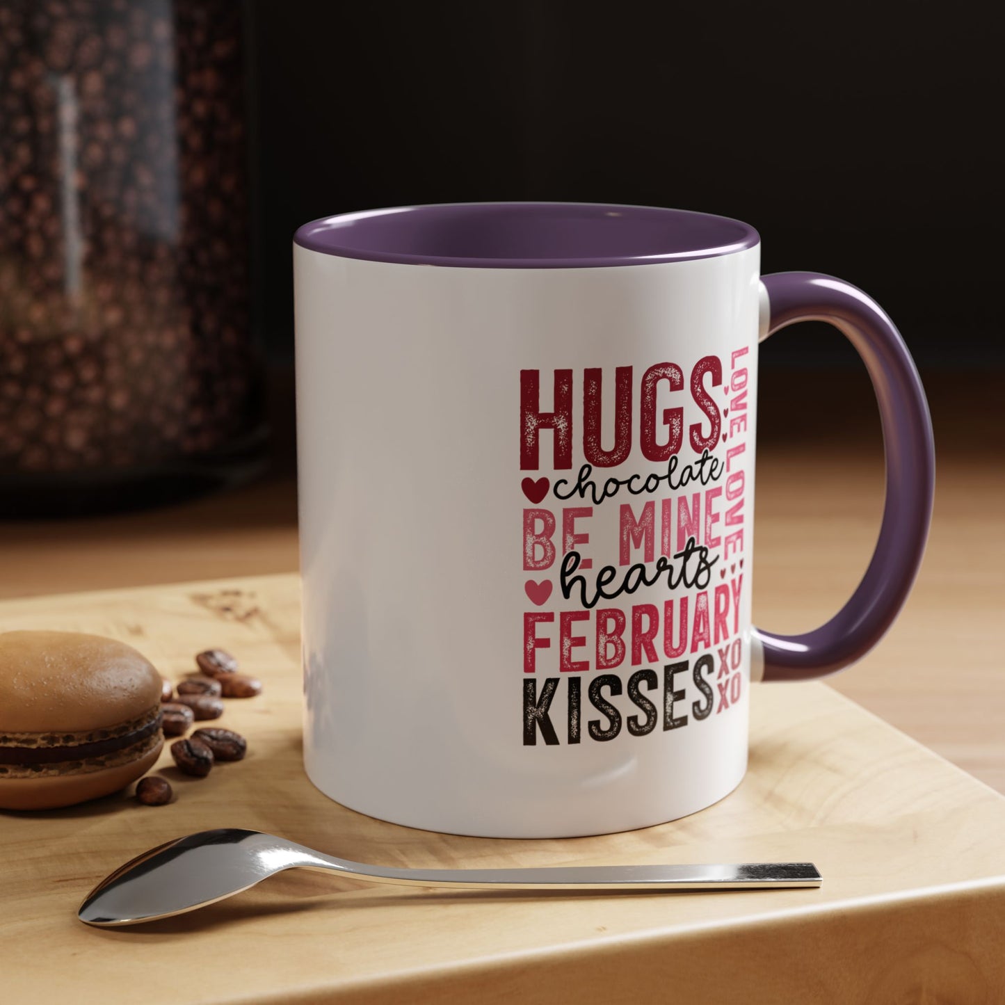 VLD - Hugs...February Kisses | Accent Coffee Mug  (11, 15oz)