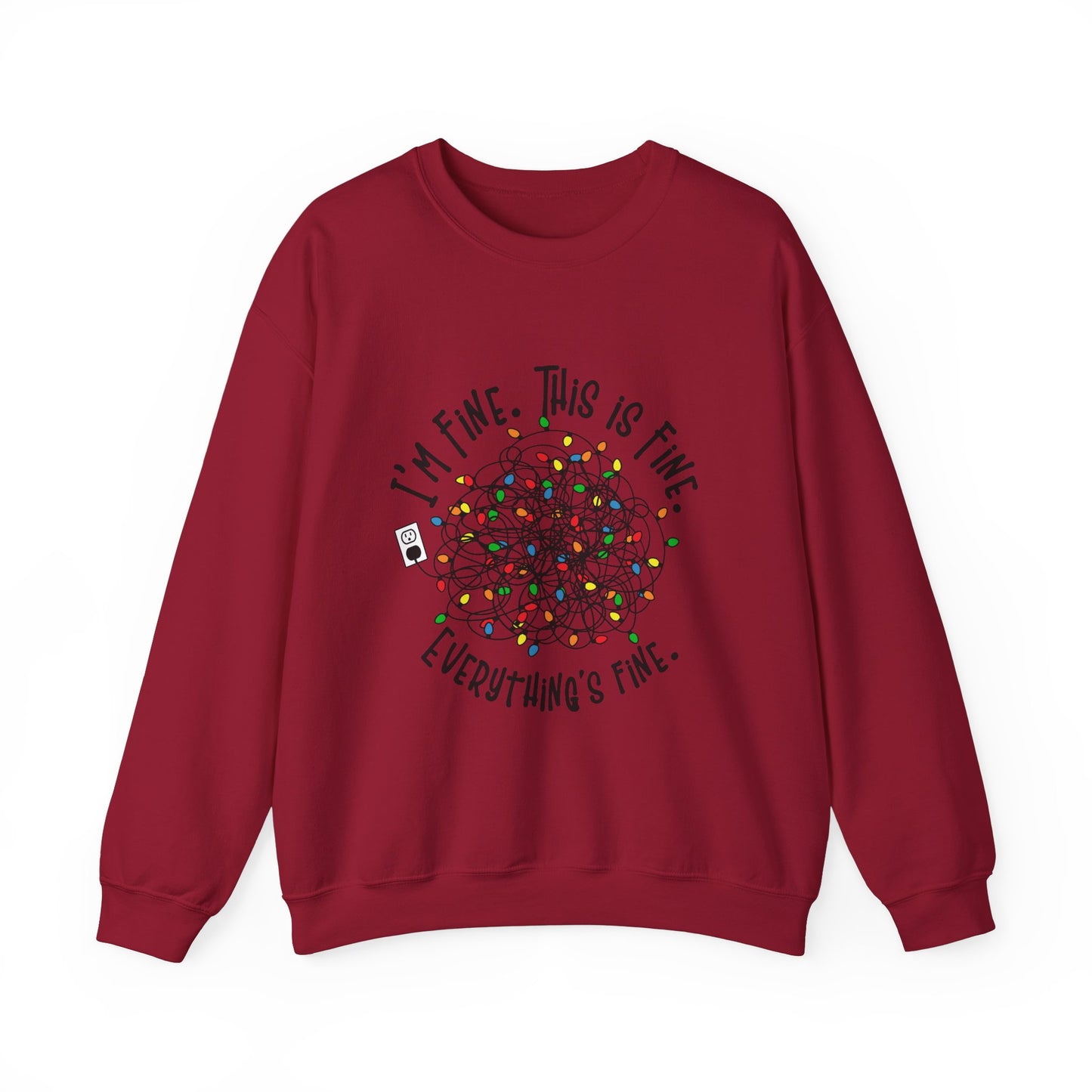 CMS - I'm Fine. This is Fine. Totally Fine | Heavy Blend™ Crewneck Sweatshirt