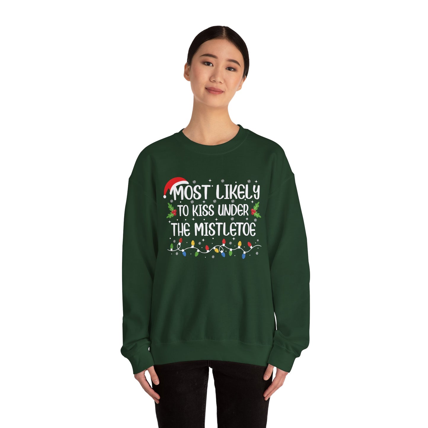 CMS - Most Likely To...Kiss Under Mistletoe | Heavy Blend™ Crewneck Sweatshirt