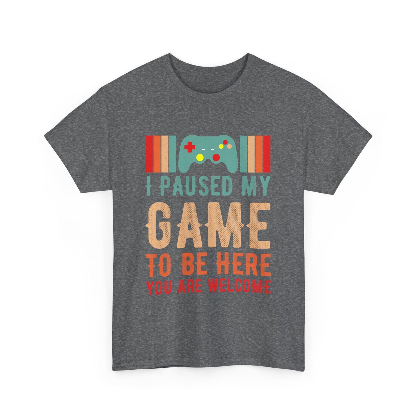 GME - I Paused My Game To Be Here | Unisex Heavy Cotton Tee