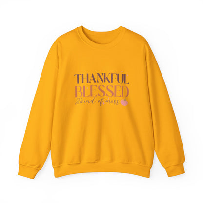 TGV - Thankful, Blessed & Kind of a Mess | Unisex Heavy Blend™ Crewneck Sweatshirt