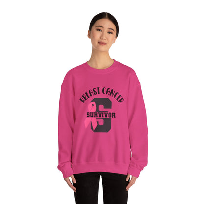 BCA - Pink Ribbon Survivor  | Unisex Heavy Blend™ Crewneck Sweatshirt