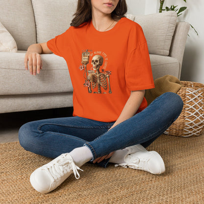 Skeleton Coffee IV T-Shirt | Unisex Classic Fit Caffeine Addict Tee