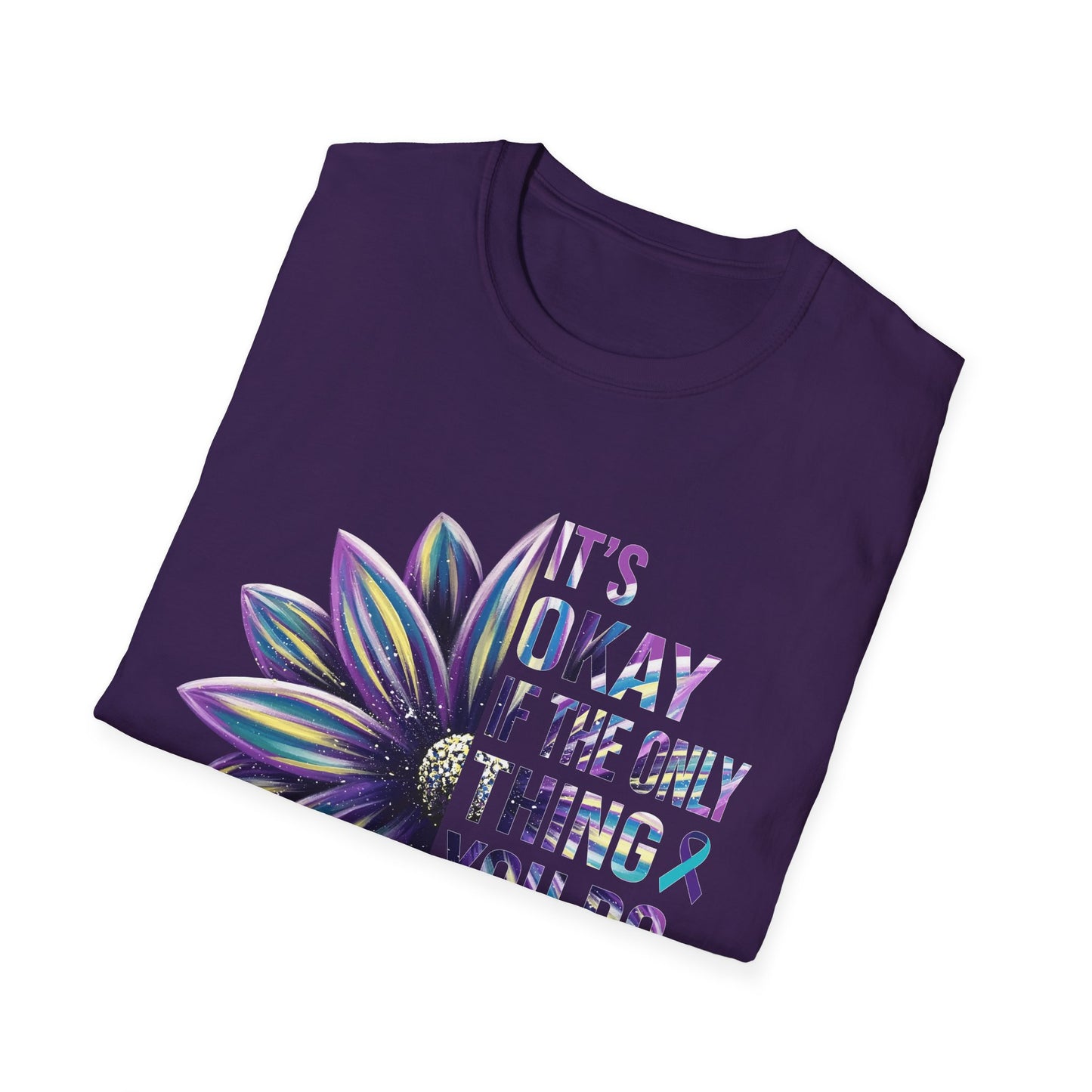 "It’s Okay If All You Did Today Was Breathe" Unisex Comfort Tee – Suicide Awareness Month Shirt