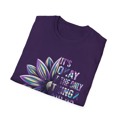 "It’s Okay If All You Did Today Was Breathe" Unisex Comfort Tee – Suicide Awareness Month Shirt