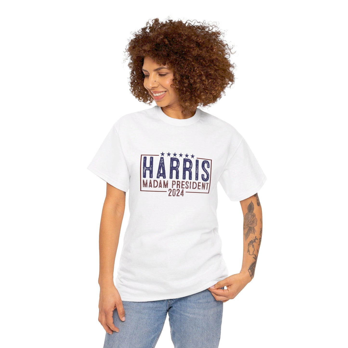 HW24 - Kamala Harris Madam President 2024 | Unisex Heavy Cotton Tee