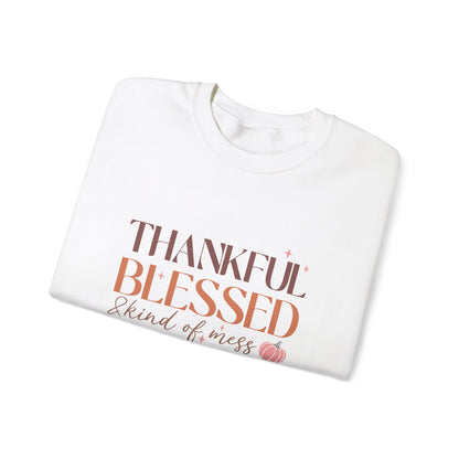 TGV - Thankful, Blessed & Kind of a Mess | Unisex Heavy Blend™ Crewneck Sweatshirt