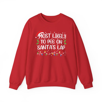 CMS - Most Likely To...Pee on Santa's Lap | Heavy Blend™ Crewneck Sweatshirt