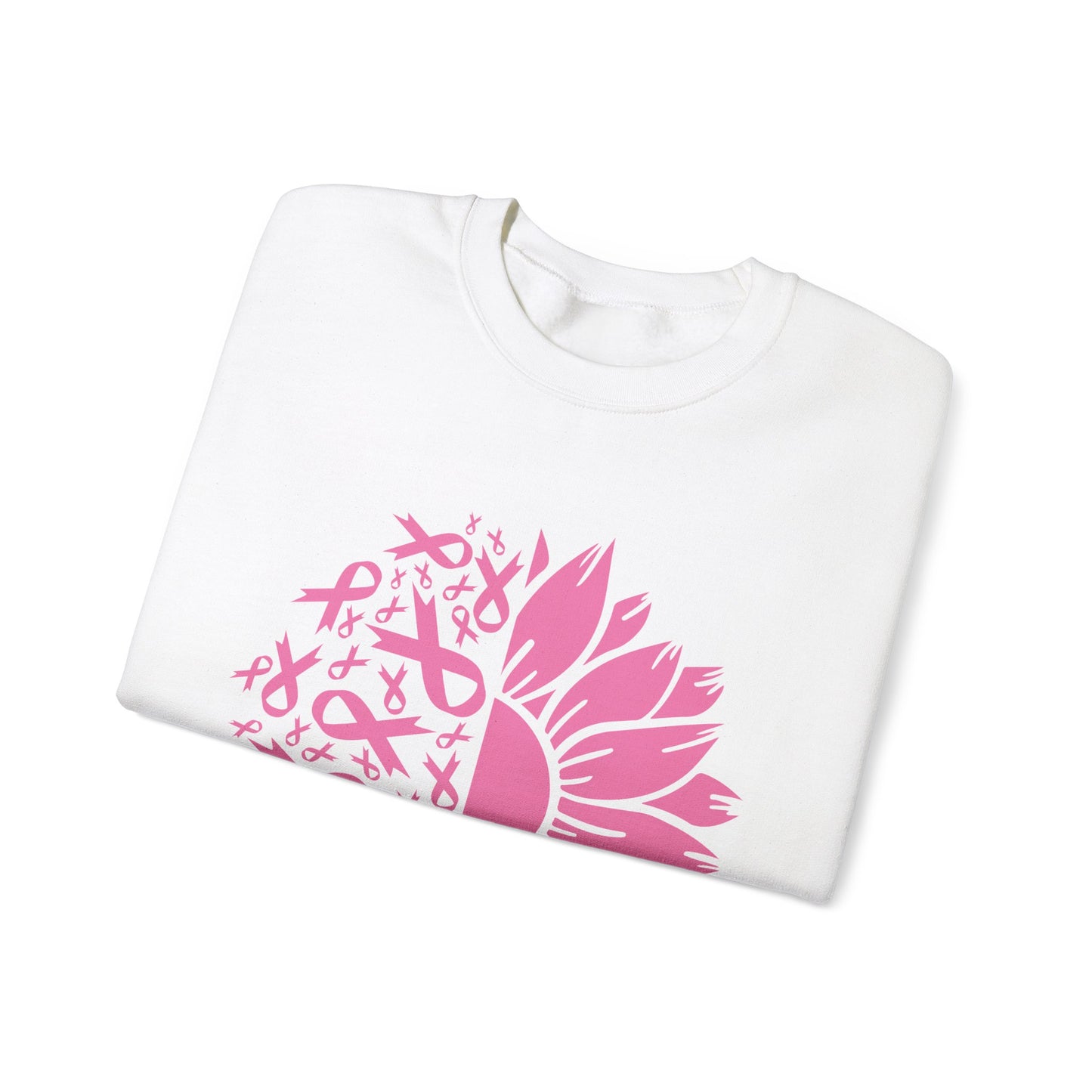 BCA - Pink Ribbon Sunflower  | Unisex Heavy Blend™ Crewneck Sweatshirt