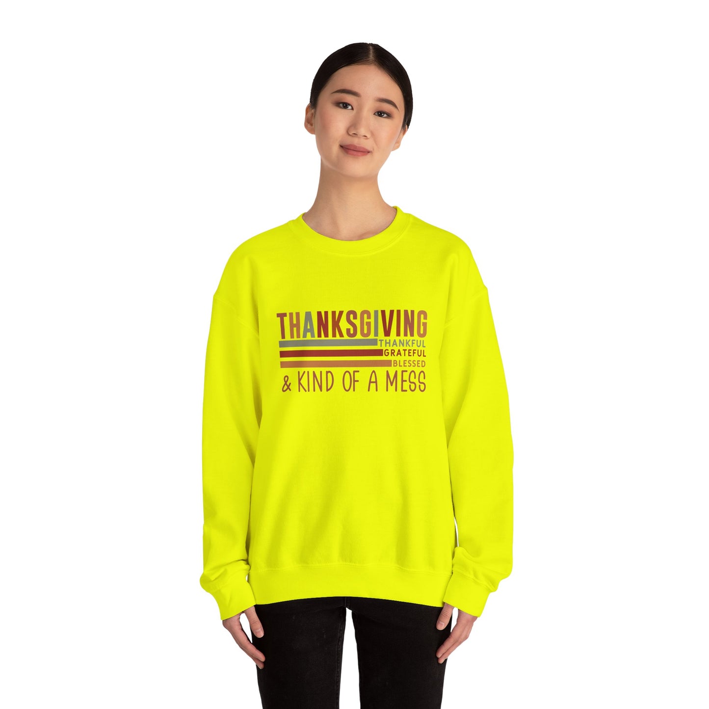 THK - Thanksgiving...Kind of A Mess | Unisex Heavy Blend™ Crewneck Sweatshirt