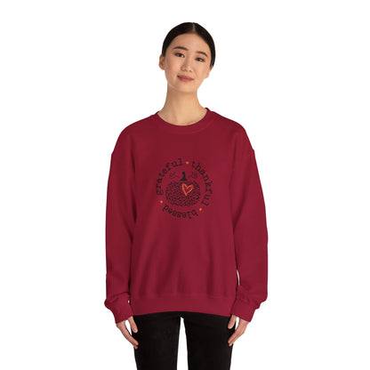 TGV - Thankful, Grateful, Blessed Circle | Unisex Heavy Blend™ Crewneck Sweatshirt