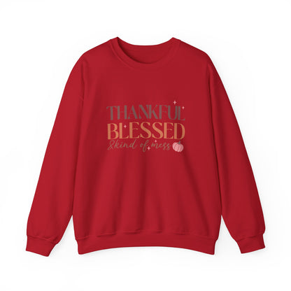 TGV - Thankful, Blessed & Kind of a Mess | Unisex Heavy Blend™ Crewneck Sweatshirt