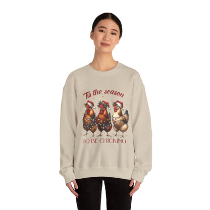 CMS - 'Tis The Season To Be Chicking | Heavy Blend™ Crewneck Sweatshirt