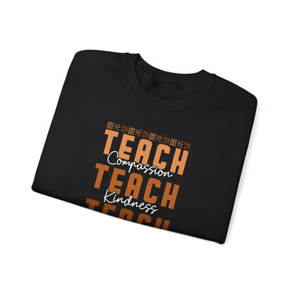 BADED - Teach Compassion Kindness Confidence | Heavy Blend™ Crewneck Sweatshirt