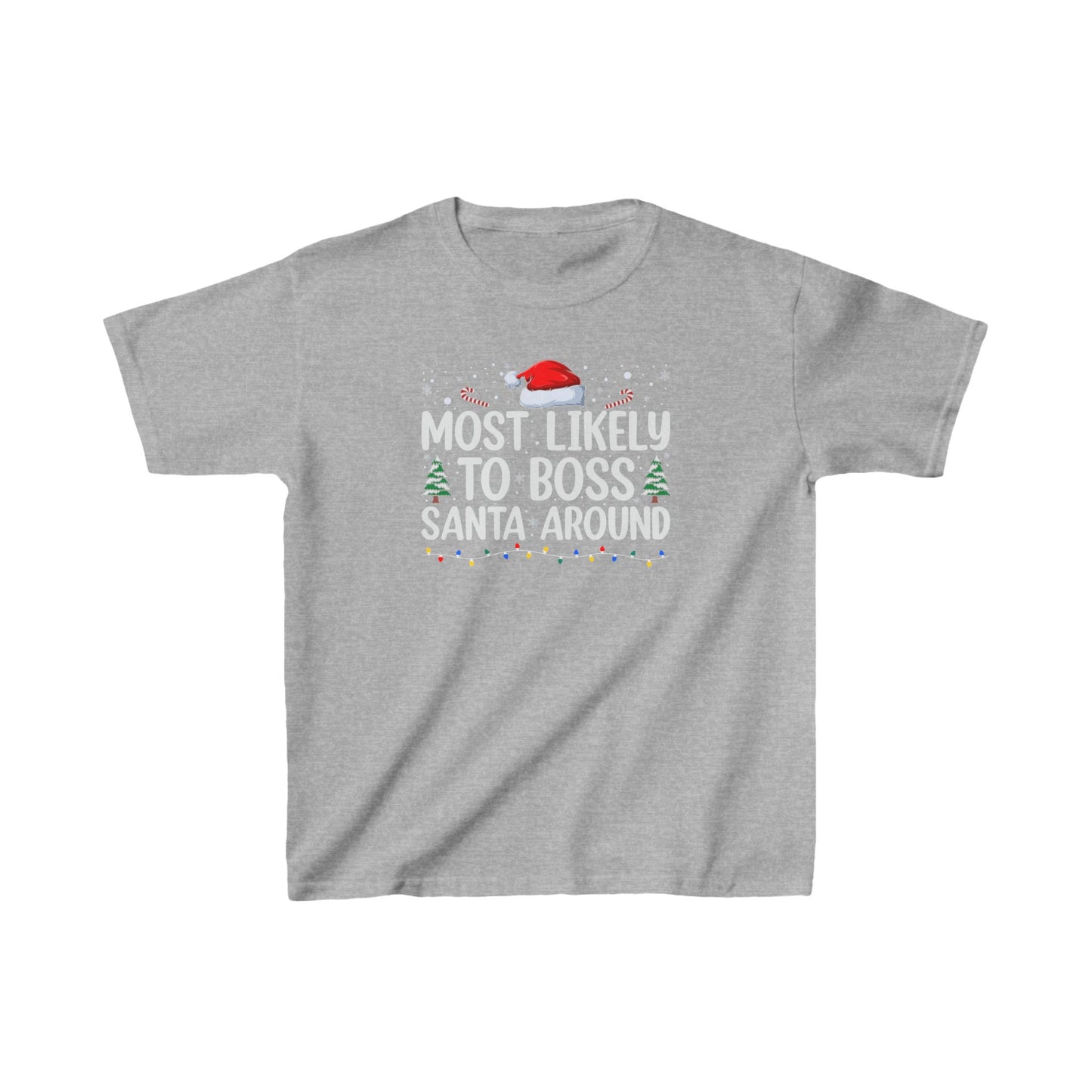 CMS - Most Likely To...Boss Santa Around | Kids Heavy Cotton™ Tee