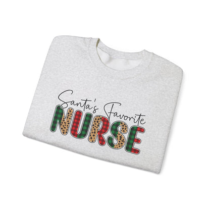 CMS - Santa's Favorite Nurse | Heavy Blend™ Crewneck Sweatshirt