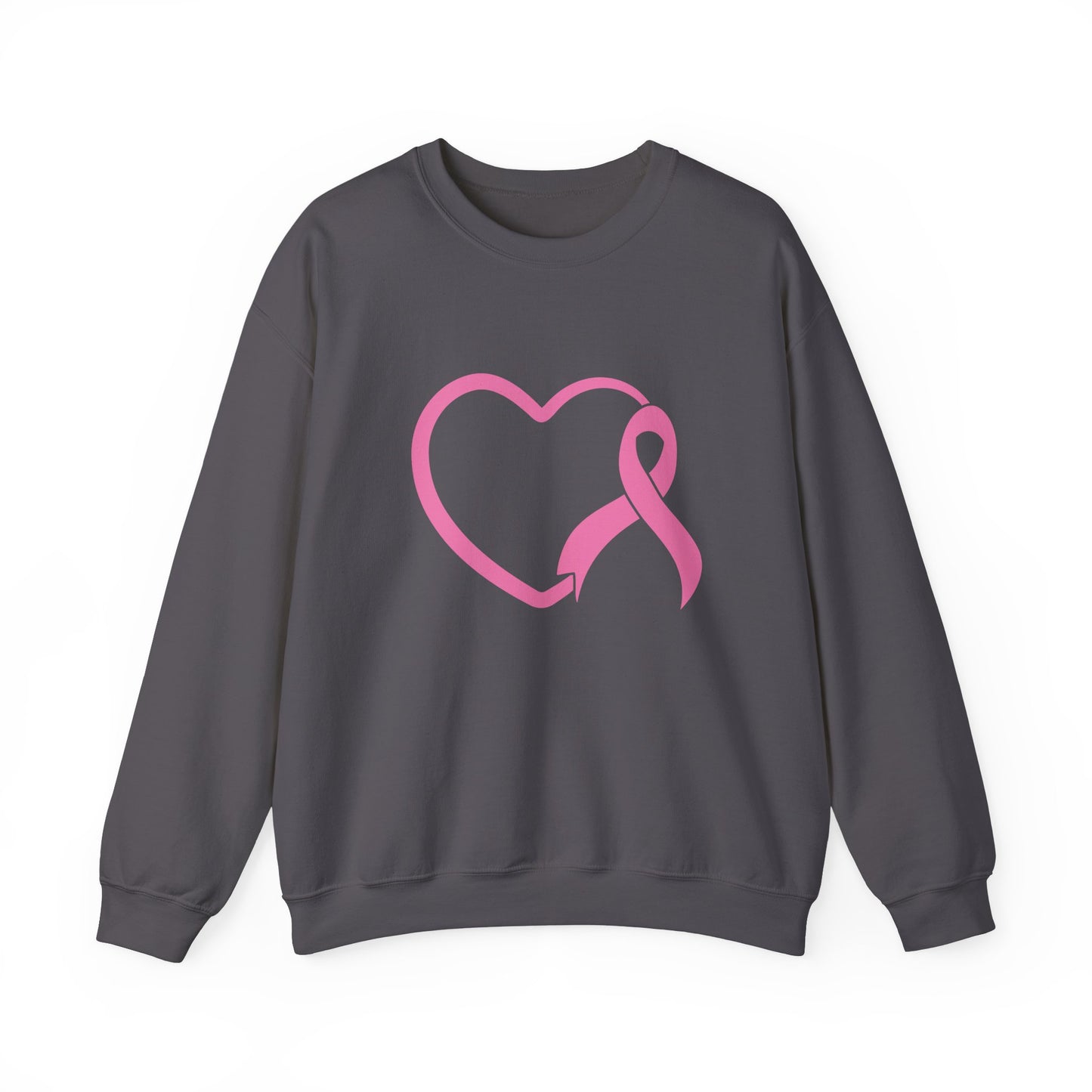 BCA - Pink Ribbon Heart | Unisex Heavy Blend™ Crewneck Sweatshirt