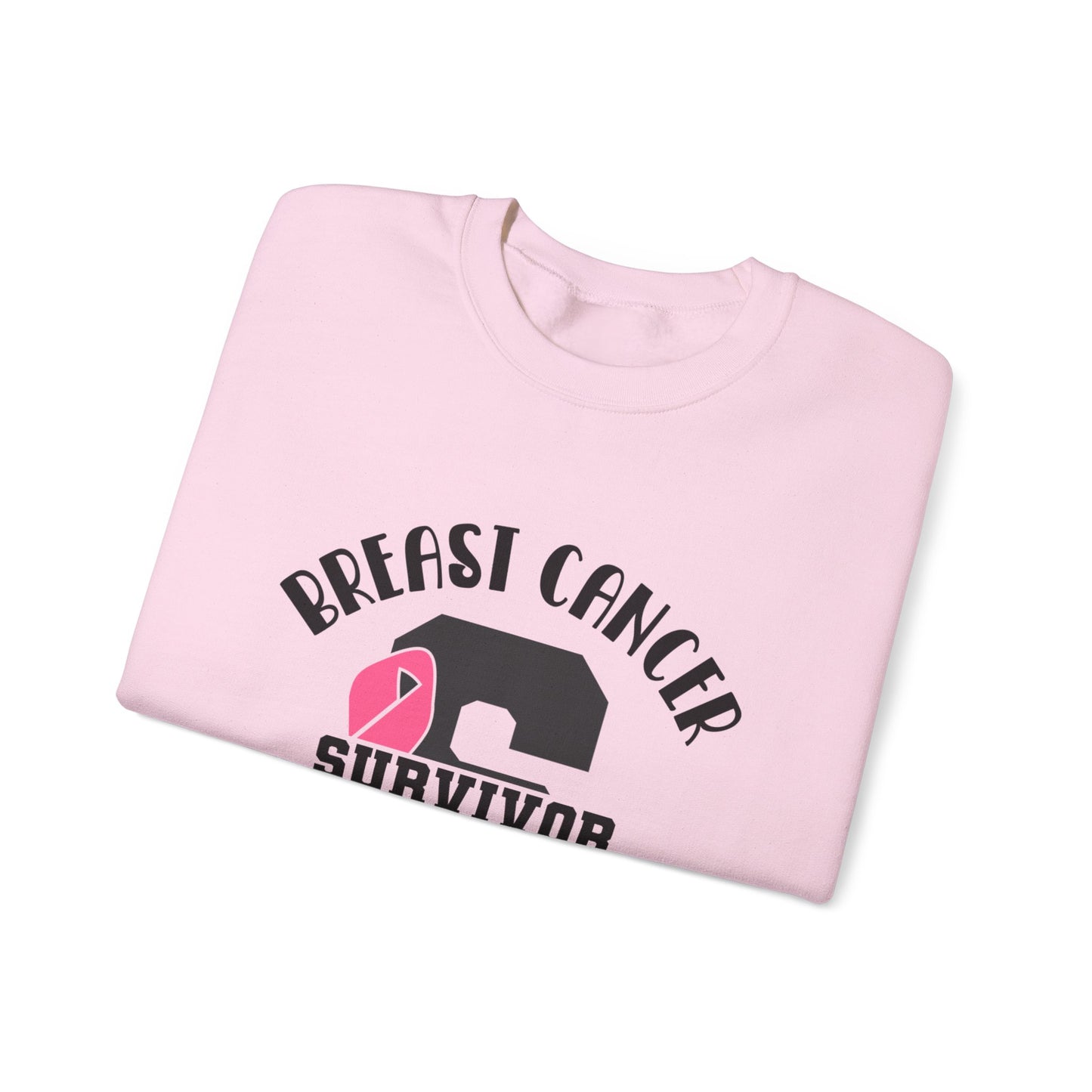 BCA - Pink Ribbon Survivor  | Unisex Heavy Blend™ Crewneck Sweatshirt