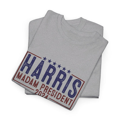 HW24 - Kamala Harris Madam President 2024 | Unisex Heavy Cotton Tee