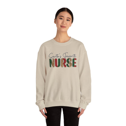 CMS - Santa's Favorite Nurse | Heavy Blend™ Crewneck Sweatshirt