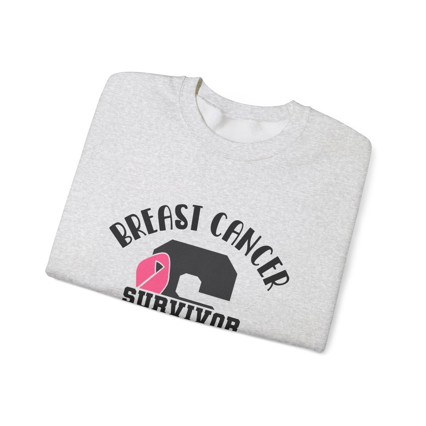 BCA - Pink Ribbon Survivor  | Unisex Heavy Blend™ Crewneck Sweatshirt