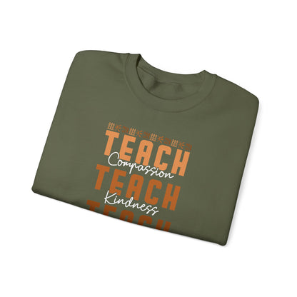 BADED - Teach Compassion Kindness Confidence | Heavy Blend™ Crewneck Sweatshirt