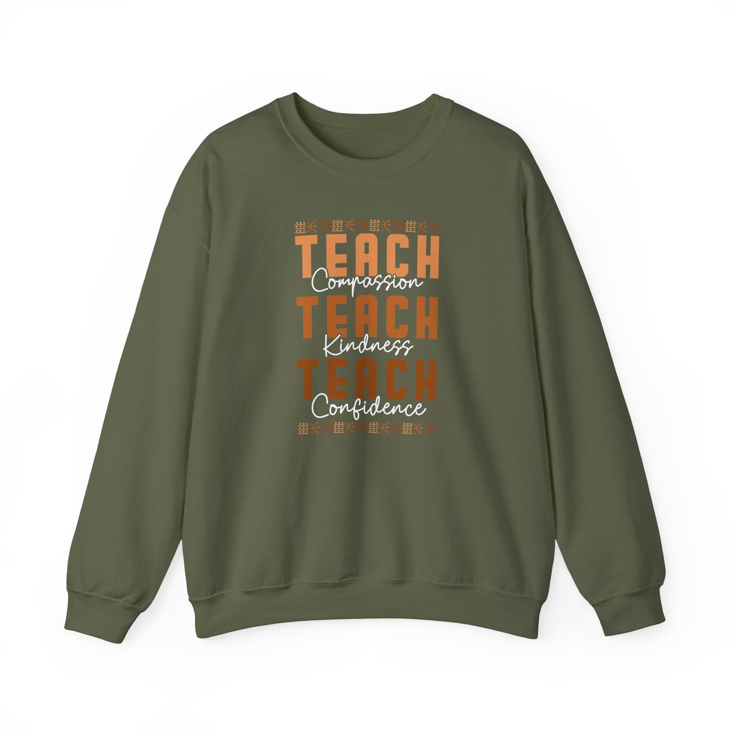 BADED - Teach Compassion Kindness Confidence | Heavy Blend™ Crewneck Sweatshirt