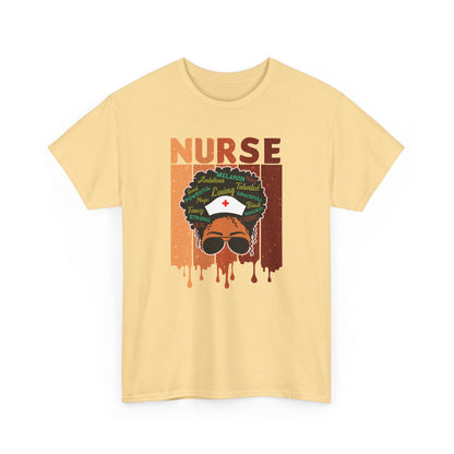 BADED - Melanated Nurse | Unisex Heavy Cotton Tee