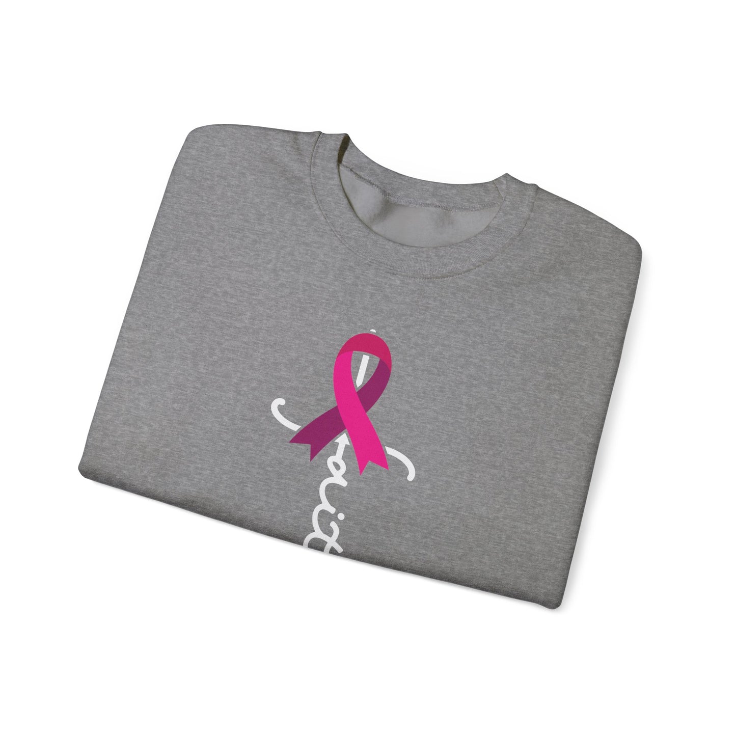 BCA - Faith Pink Ribbon | Unisex Heavy Blend™ Crewneck Sweatshirt