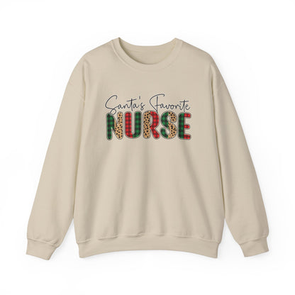 CMS - Santa's Favorite Nurse | Heavy Blend™ Crewneck Sweatshirt