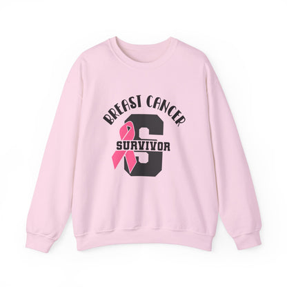 BCA - Pink Ribbon Survivor  | Unisex Heavy Blend™ Crewneck Sweatshirt