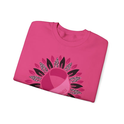 BCA - Pink Ribbon Survivor  Wreath | Unisex Heavy Blend™ Crewneck Sweatshirt