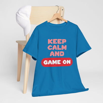 GME- Keep Calm And Game On | Unisex Heavy Cotton Tee