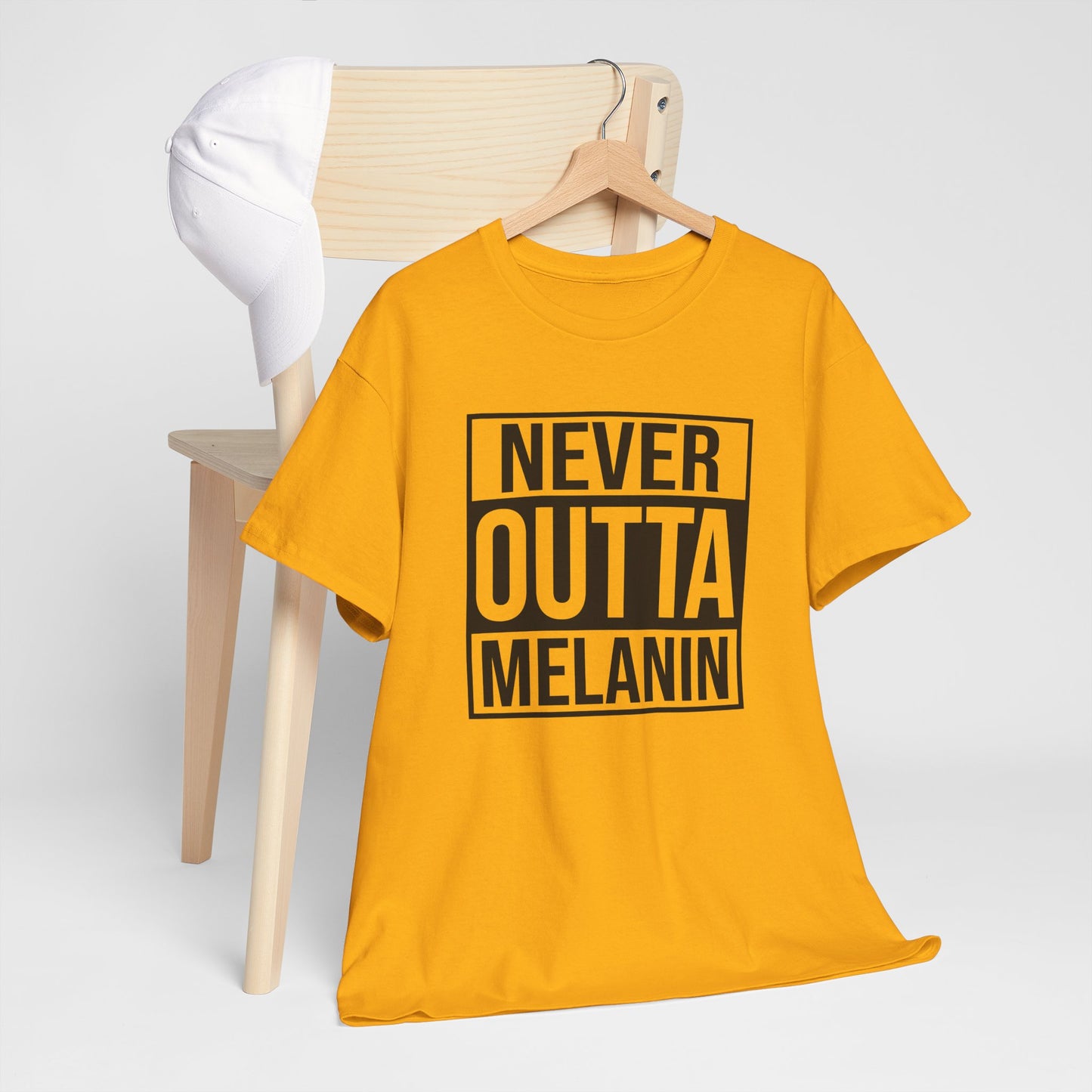 BADED - Never Outta Melanin | Unisex Heavy Cotton Tee