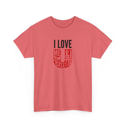 AVL - I Love U/Me, Myself and I | Unisex Heavy Cotton Tee