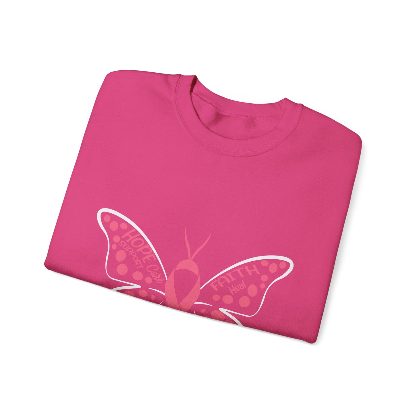 BCA - Pink Butterfly | Unisex Heavy Blend™ Crewneck Sweatshirt