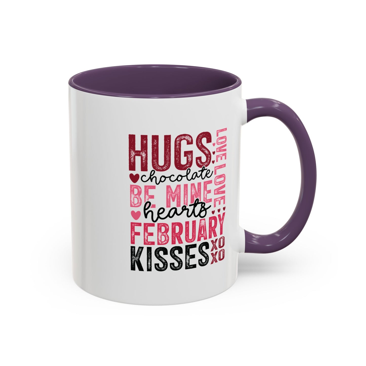 VLD - Hugs...February Kisses | Accent Coffee Mug  (11, 15oz)