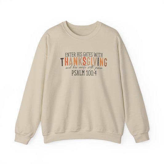 TGV - Psalm 100:4 | Unisex Heavy Blend™ Crewneck Sweatshirt