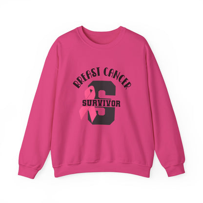 BCA - Pink Ribbon Survivor  | Unisex Heavy Blend™ Crewneck Sweatshirt