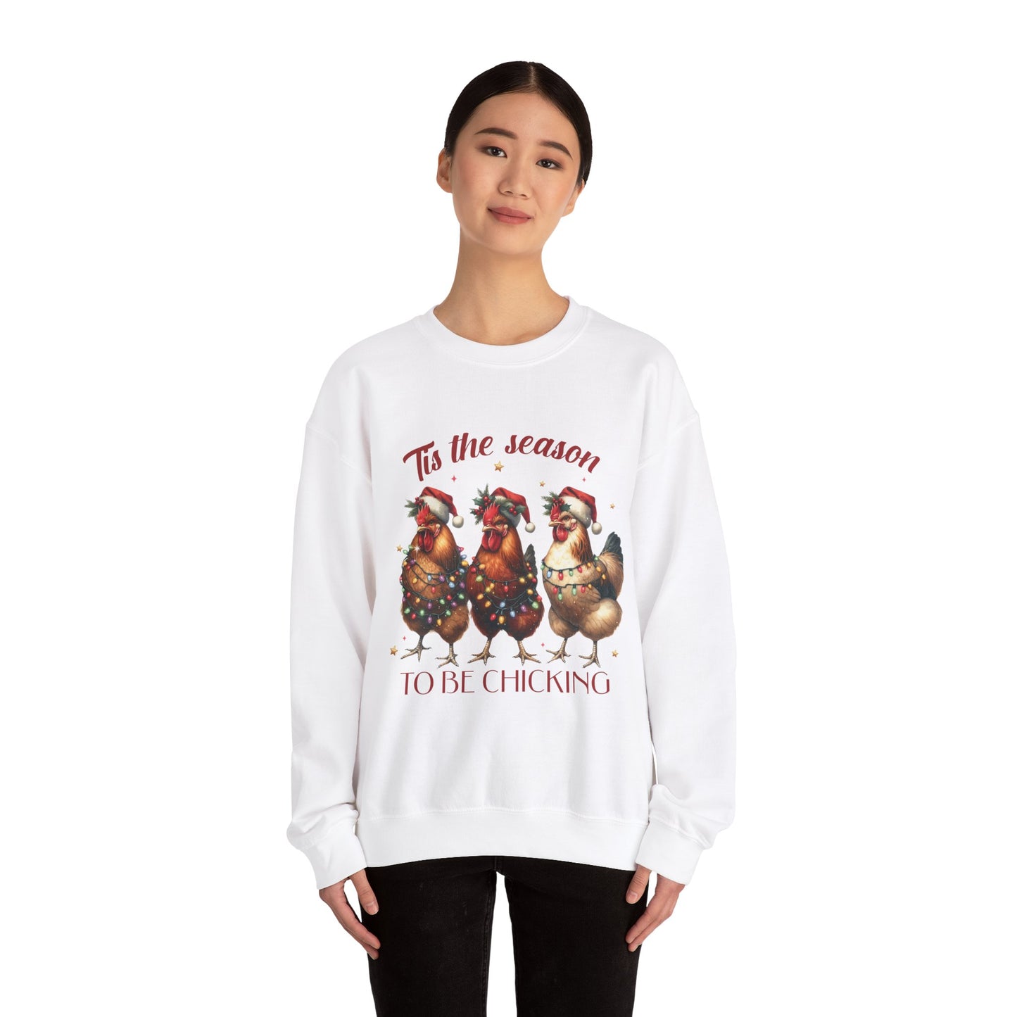 CMS - 'Tis The Season To Be Chicking | Heavy Blend™ Crewneck Sweatshirt